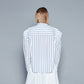 STRIPE SHOULDER PAD SHIRT