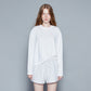 CASAa SERVICE LONG SLEEVES TOP (WHITE)