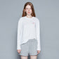 CASAa SERVICE LONG SLEEVES TOP (WHITE)