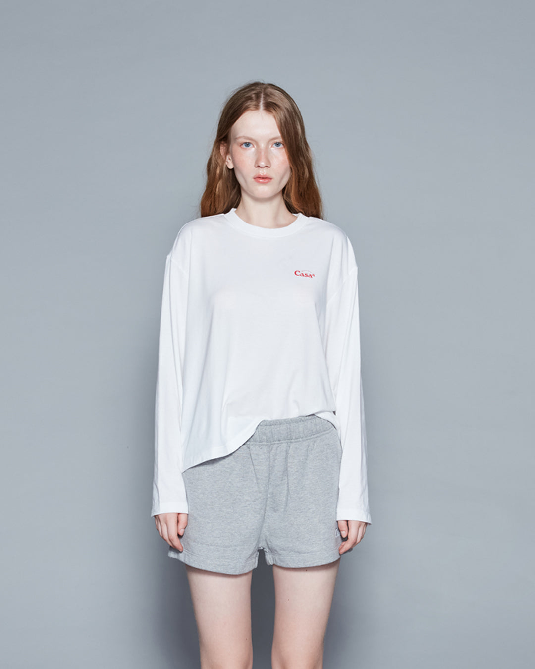 CASAa SERVICE LONG SLEEVES TOP (WHITE)