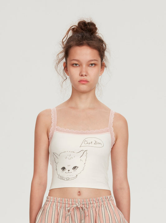 LACE CAMISOLE KITTEN