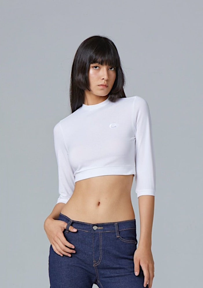 CROPPED LONG SLEEVES TOP