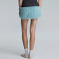 FAUX FUR MINI SKIRT (BLUE)