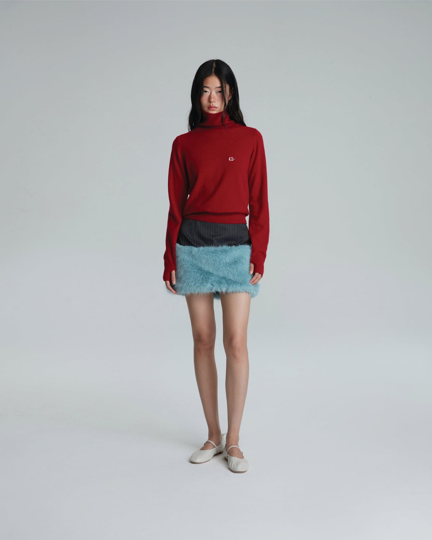 KNITTED PULLOVER (RED)