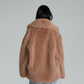 FAUX FUR OVERSIZED JACKET (BROWN)