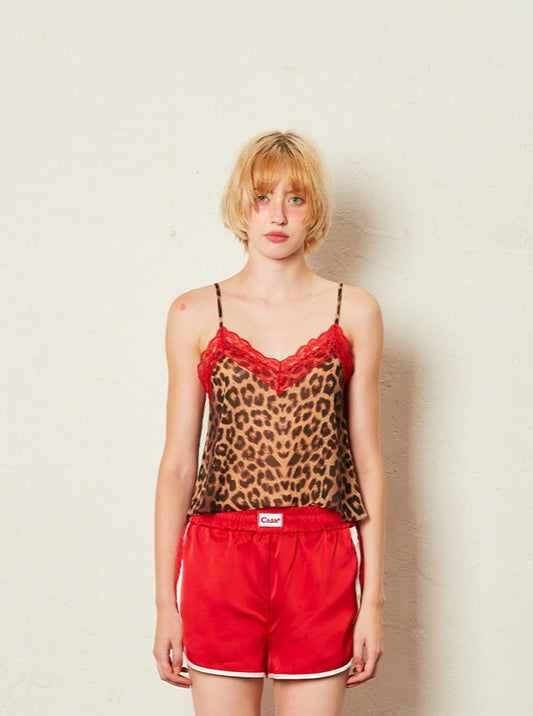 LEOPARD CAMISOLE (RED)