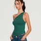 ONE SHOULDER TOP (GREEN)