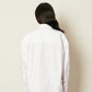 WHITE SHOULDER PAD SHIRT