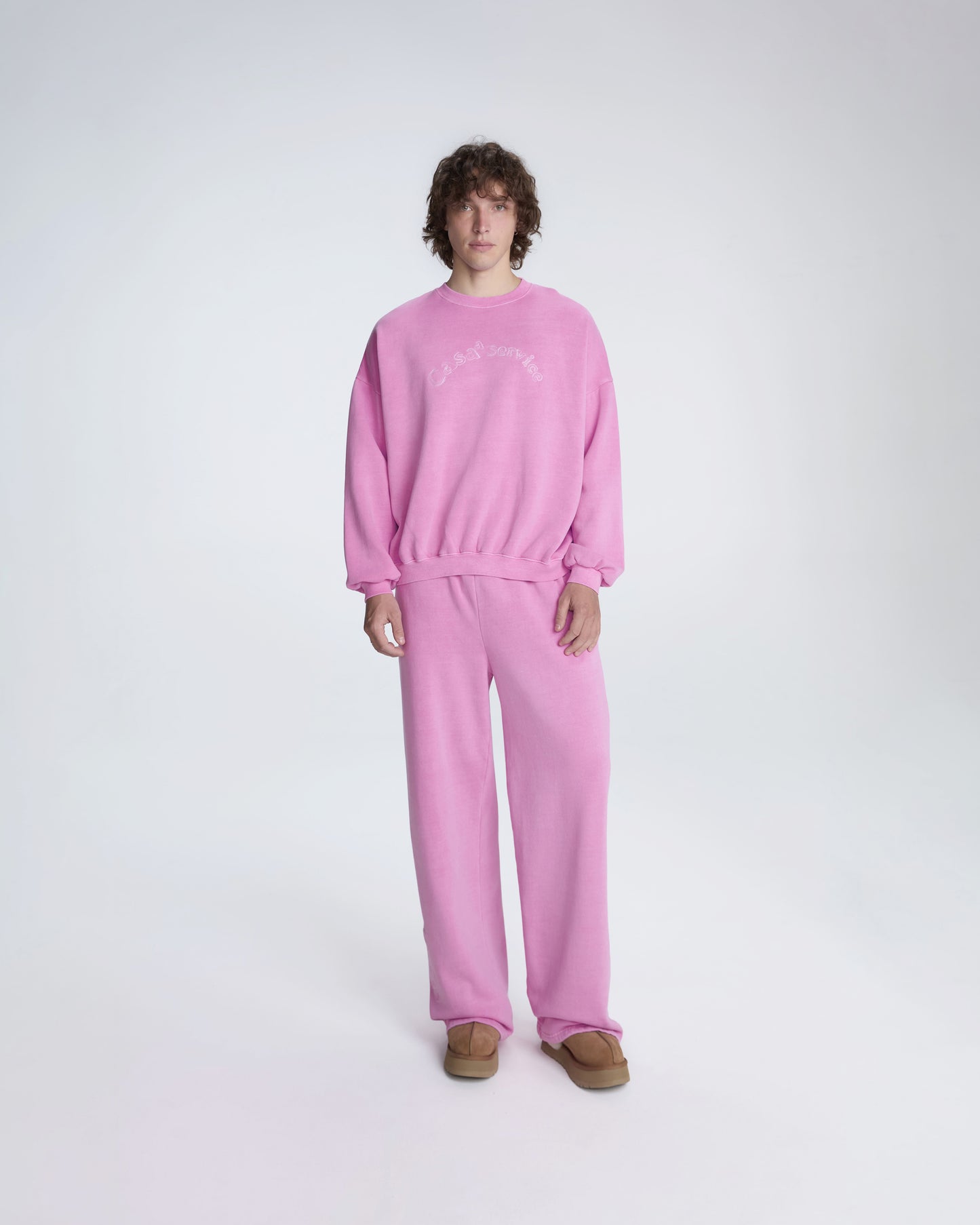 CASAA SERVICE SWEATPANTS (PINK BUBBLE GUM)