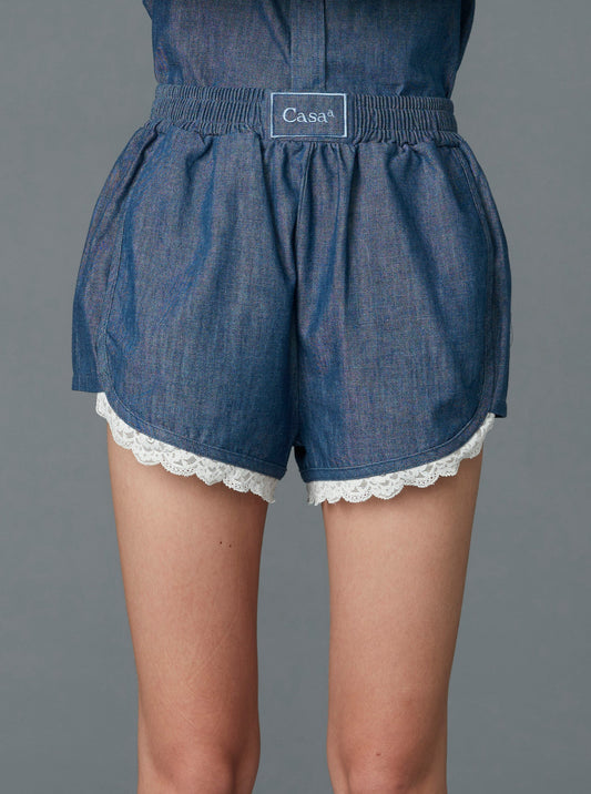 CHAMBRAY SHORTS