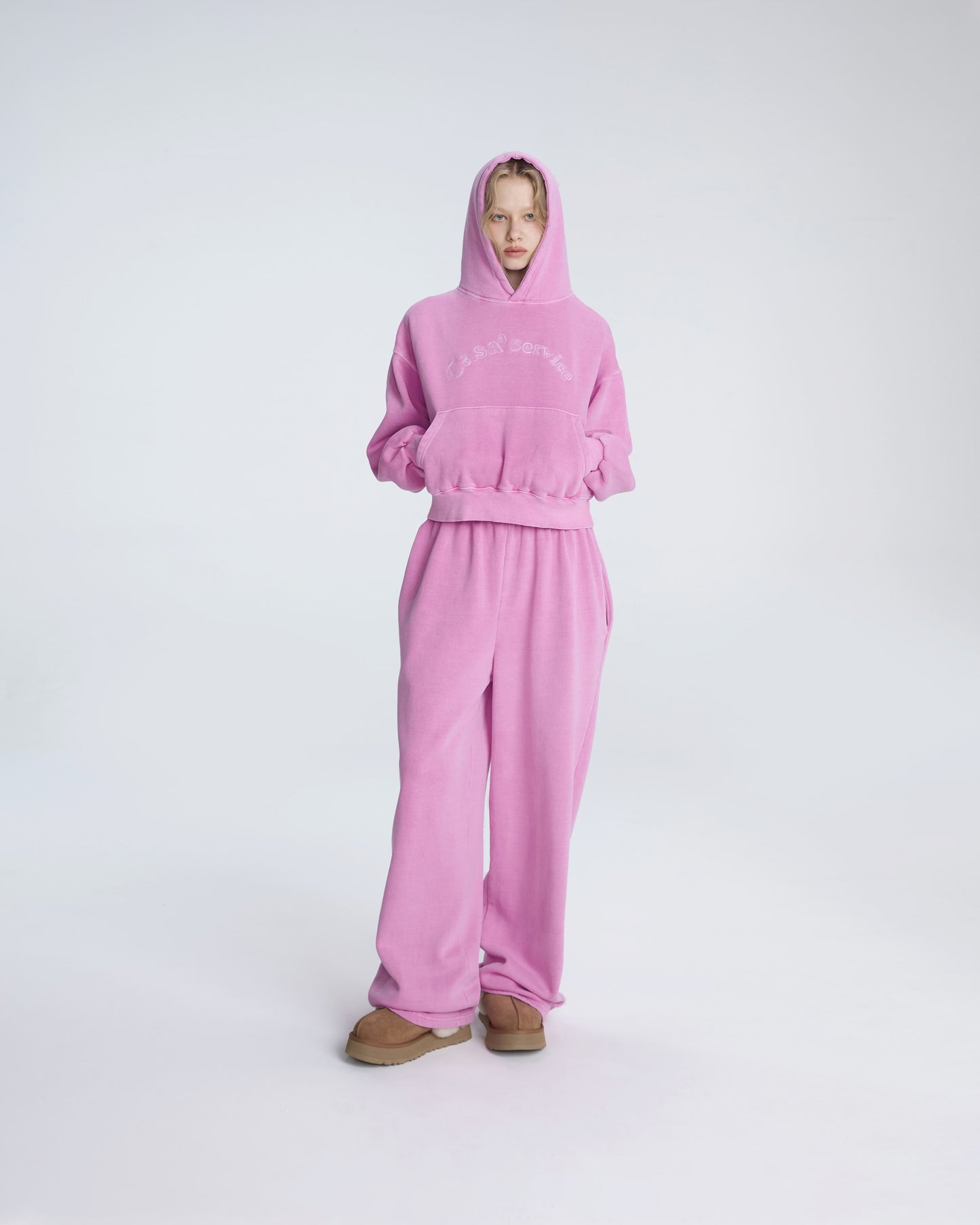 CASAA SERVICE SWEATPANTS (PINK BUBBLE GUM)