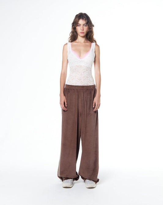 CASAa TRACK PANTS (BROWN)