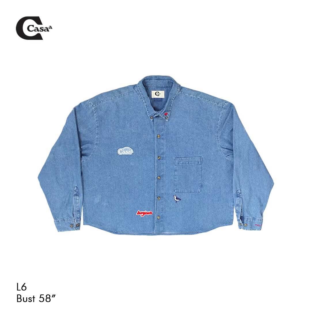 REWORK DENIM SHIRT L No.6