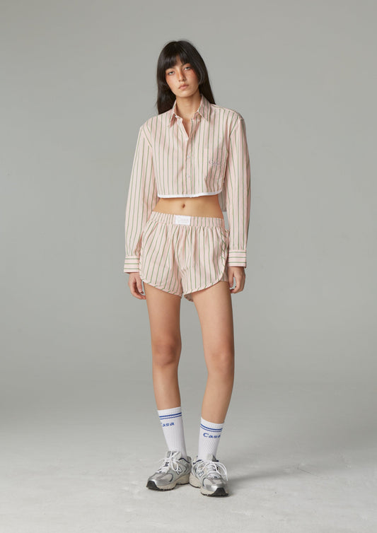 CROPPED PJ SHIRT